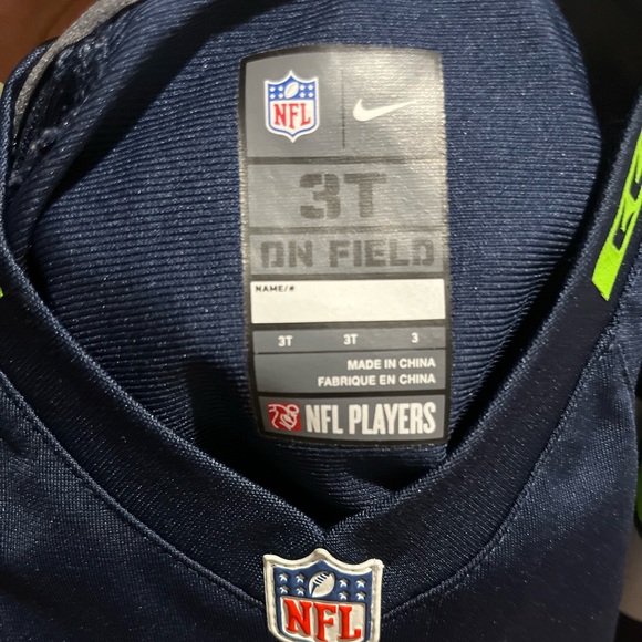 Seattle Seahawks Football Jersey by Nike Toddler Size: 3T - Picture 2 of 3
